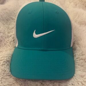 Nike Turquoise and White Golf Hat- unisex